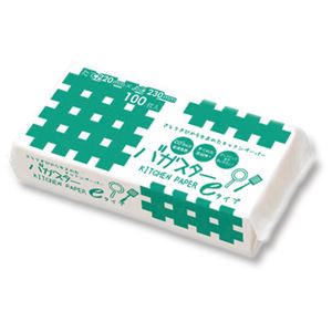 （まとめ） 服部 バガスターキッチンペーパーeタイプ 1パック（100枚） 【×40セット】