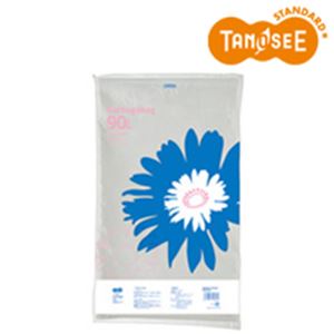 （まとめ）TANOSEE ゴミ袋 乳白半透明 90L 20枚入×15パック
