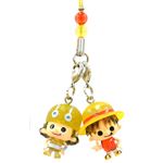 【ワンピース×パンソンワークス】クリアツインビーズ根付Vol.3（ルフィ＆ウソップ）