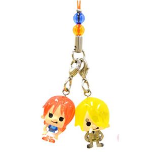 【ワンピース×パンソンワークス】クリアツインビーズ根付Vol.3（サンジ＆ナミ）