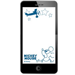 【Disney】スマートフォン SENSAI ミッキー（画面保護シール）（レトロ）