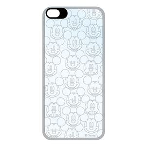 【Disney】フラッシュフィルム iPhone 5 ディズニー（ミッキーフェイス 総柄）