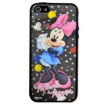 レンチキュラーケース iPhone 5s／5 ディズニー BLACK（ミニー）