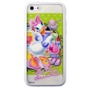 レンチキュラーケース iPhone 5c ディズニー WHITE（デイジー）