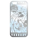 カスタムカバー　iPhone 6 シルバー　ディズニー（ミッキー）