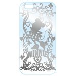 カスタムカバー　iPhone 6 シルバー　ディズニー（ミニー シルエット）