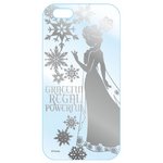 カスタムカバー　iPhone 6 シルバー　ディズニー（アナと雪の女王 シルエット）