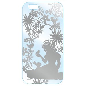 カスタムカバー　iPhone 6 シルバー　ディズニー（白雪姫 シルエット）