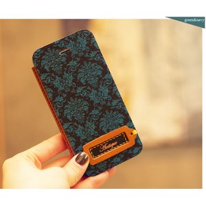 MrH（ミスターエイチ）フリップスマホケース/アンティークムードグリーンByiphone5.5S
