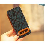 MrH（ミスターエイチ）フリップスマホケース/アンティークムードグリーンByiphone5.5S