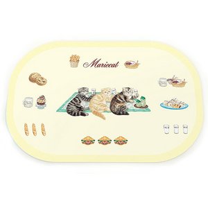MC（マリーキャット）ランチョンマット同柄2枚セット/ミルク