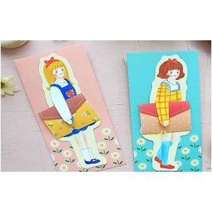 MP（モモロプロダクト）メッセージカード4種セット/アリス、ガール、ドロシー、ベア