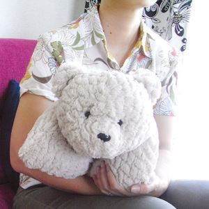 ふわふわクマの２WAYクッション&ピロー