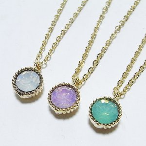 シンプルデザインネックレス/yon005ホワイト