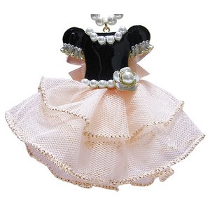大人可愛い♪ドレスアップチャームネックレス/ブラック