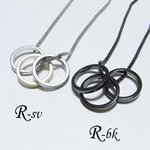 シンプルメンズデザインネックレス/yon013ブラック