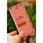 MrH（ミスターエイチ）スマホフリップケース/レトロノートピンクByiphone5/5S