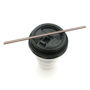 ホットコーヒー用マドラーストロー／18cmチョコカラー 1000本入り