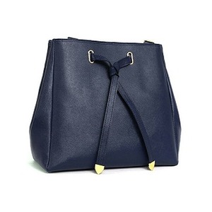 ベルトのワンポイントデザインのショルダーバッグ/プレーンネイビー