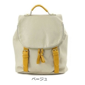 色使いが可愛い♪全12色カラフル小ぶりリュック/ベージュ