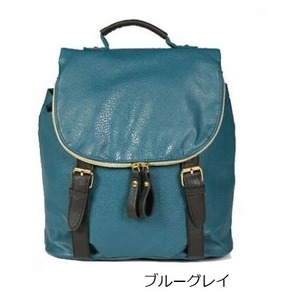 色使いが可愛い♪全12色カラフル小ぶりリュック/ブルーグレイ