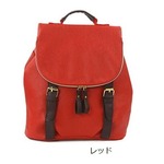 色使いが可愛い♪全12色カラフル小ぶりリュック/レッド