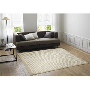 スミノエ ラグマット NEXTHOME CLOTH RUG 200×200cm 正方形 ベージユ 【日本製】