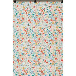 スミノエ ラグマット NEXTHOME W1007 Floral Garden フローラルガーデン 遮光1級 形状記憶加工 ウォッシャブル ミックス 100×135cm 1枚入 既製カーテン 【日本製】