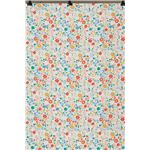 スミノエ ラグマット NEXTHOME W1007 Floral Garden フローラルガーデン 遮光1級 形状記憶加工 ウォッシャブル ミックス 100×200cm 1枚入 既製カーテン 【日本製】