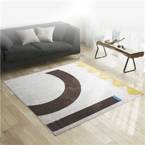 スミノエ ラグマット NEXTHOME LINEKE RUG リネケ ラグ 200×200cm 正方形 アイボリー 【日本製】