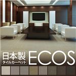 スミノエ タイルカーペット 日本製 業務用 防炎 撥水 防汚 制電 ECOS ID-9004 50×50cm 16枚セット 【日本製】