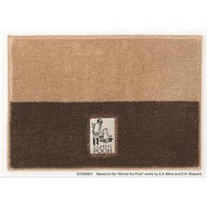 スミノエ DISNEY DMP-5003キッチンマット POOH／Secret BATH MAT 45×65cm ブラウン