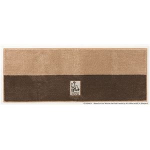 スミノエ DISNEY DMP-5003キッチンマット POOH／Secret KITCHEN MAT 45×120cm ブラウン