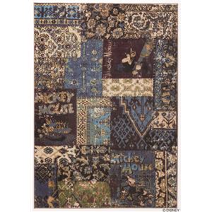 スミノエ DISNEY DRM-1033ラグ MICKEY／Assemble RUG 140×200cm ブルー 【日本製】