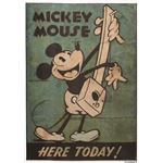 スミノエ DISNEY DRM-1034ラグ MICKEY／Music RUG 140×200cm グリーン 【日本製】