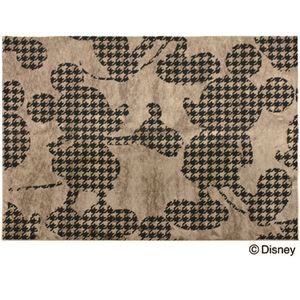 スミノエ DISNEY DRM-1001ラグ MICKEY／Plover form RUG 140×200cm ブラウン 【日本製】