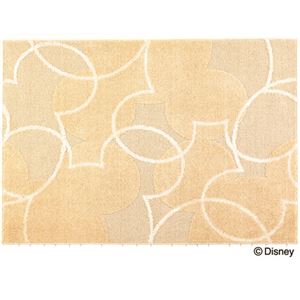 スミノエ DISNEY DRM-1004ラグ MICKEY／Pearl line RUG 140×200cm ベージュ 【日本製】