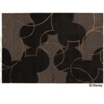 スミノエ DISNEY DRM-1004ラグ MICKEY／Pearl line RUG 140×200cm ブラック 【日本製】