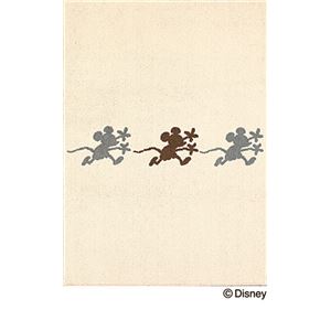 スミノエ DISNEY DRM-1005ラグ MICKEY／Chase Run RUG 100×140cm ホワイト 【日本製】