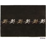 スミノエ DISNEY DRM-1005ラグ MICKEY／Chase Run RUG 140×200cm ブラック 【日本製】