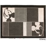 スミノエ DISNEY DRM-1008ラグ MICKEY／Fine Streak RUG 100×140cm ブラック 【日本製】