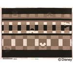 スミノエ DISNEY DRM-1012ラグ MICKEY／Texture line RUG 100×140cm ブラック 【日本製】