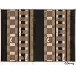 スミノエ DISNEY DRM-1012ラグ MICKEY／Texture line RUG 140×200cm ブラック 【日本製】