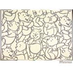 スミノエ DISNEY DRP-1013ラグ POOH／Smile RUG 140×200cm グレー 【日本製】