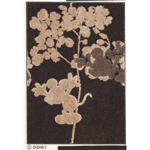 スミノエ DISNEY DRM-1017ラグ MICKEY／Fly SHADOW RUG 140×200cm ブラック 【日本製】