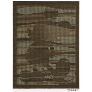 スミノエ DISNEY DRM-1020ラグ MICKEY／Foggy RUG 220×250cm ブラウン 【日本製】