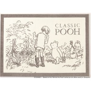 スミノエ DISNEY DRP-1030ラグ POOH／Secret RUG 140×200cm グレー 【日本製】