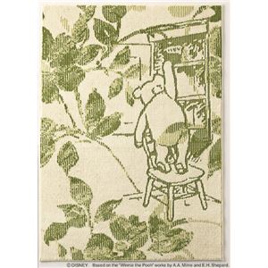 スミノエ DISNEY DRP-1031ラグ POOH／Fiore RUG 100×140cm グリーン 【日本製】