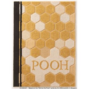 スミノエ DISNEY DRP-1032ラグ POOH／Honey RUG 100×140cm イエロー 【日本製】