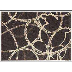 スミノエ DISNEY DRM-1040ラグ MICKEY／Blend line RUG 130×190cm グレー 【日本製】